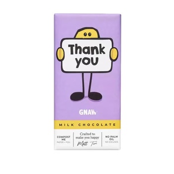 Gnaw Gifting Milk Chocolate Thank You 80g