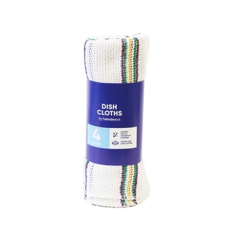 Sainsburys Dishcloth Roll 4 Pack