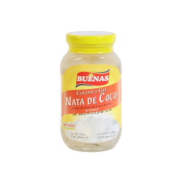 Buenas Coconut Gel White Nata De Coco 340g