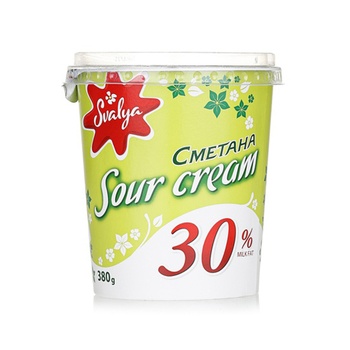 Sour Cream Litovskaya 30% Milk Fat 450g