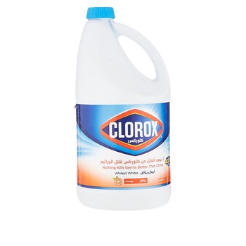Clorox Liquid Bleach 1.89 ltr Orange Scent New Fragrance Experience Kills 99.9% of Viruses and Bacteria Cleans and Disinfects