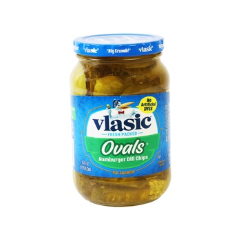 Vlasic Ovals Hamburger Dill Chips 16oz