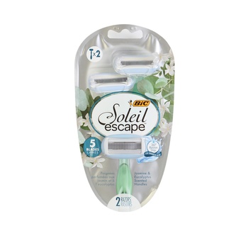 Bic Soleil Escape Womens Disposable Razors With 5 Blades 2 Count