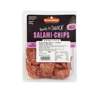 Glocken Salami Chips Garlic 100g