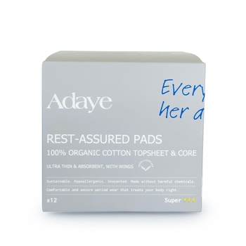 Adaye Organic Pads Super 12 Count