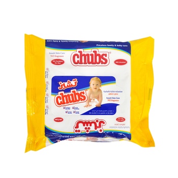 Chubs Sensitive Baby Wipes Flow Pack 20 Count