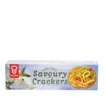 Garden Crackers Savory Garlic & Herb 150g