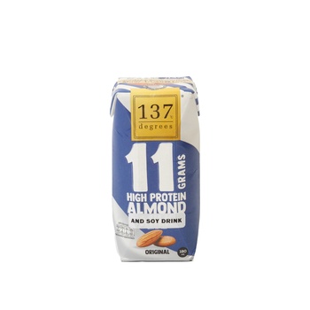 137 Degrees High Protein Almond Milk with Soya 180ml