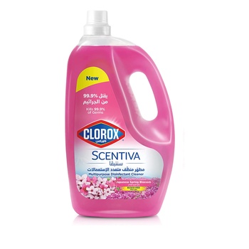 Clorox Scentiva Multipurpose Disinfectant Floor Cleaner  Japanese Spring Blossom 3 ltr
