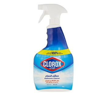 Clorox Bathroom Spray Cleaner Bleach Free 750ml Kills 99.9% Of Germs Powers Through Soap Scum Bleach Free
