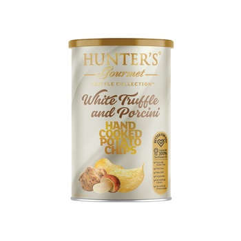 Hunters Gourmet Hand Cooked Potato Chips White Truffle and Porcini 150g