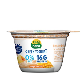 Nada Greek Yoghurt Mango & Peach 0%Fat 160g