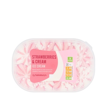 Sainsburys Strawberry Ice Cream 900ml