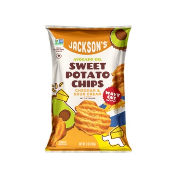 Jacksons Wavy Cheddar And Sour Cream 5oz