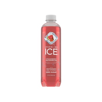 Sparkling Ice Strawberry Watermelon Sparkling Water Zero Sugar 17oz