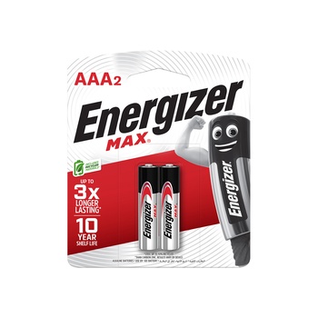 Energizer Max AAA2 Alkaline Batteries 23g