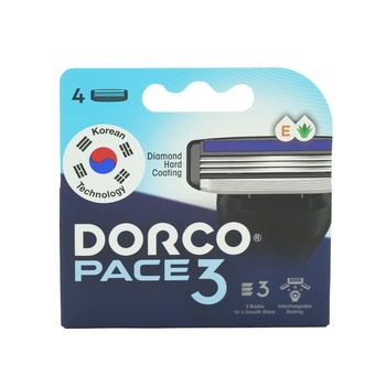 Dorco Pace 3 Men Razor Cartridges 4s