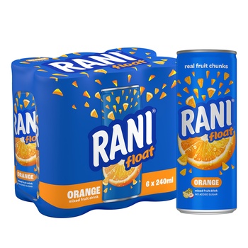 Rani Float No Sugar Added Juice Orange  240ml Pack of 6