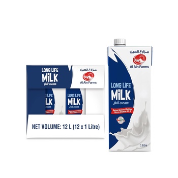 Al Ain Farms Uht Full Cream Milk 12x1L