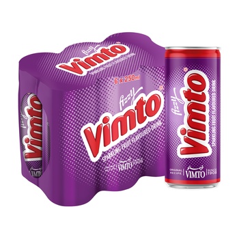 Vimto Drink Can Regular 6x250ml