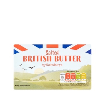 Sainsburys Salted British Butter 500g