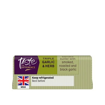 Sainsburys Taste the Difference Triple Garlic And Herb 90g