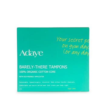 Adaye Organic Tampons Super 12 Count