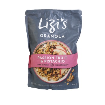 Lizis Granola Passion Fruit And Pistachio Whole Grain Cereal 400g