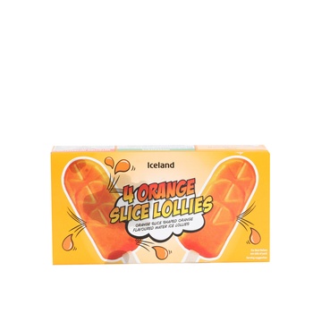 Iceland Orange Segment Lollies 240g 4pack