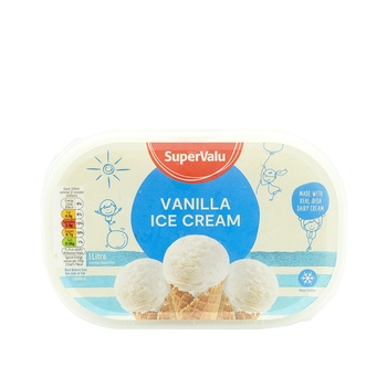 Supervalu Ice Cream Vanilla Tub 1 ltr