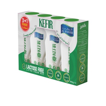 Al Rawabi Kefir 200ml 3+1 Free