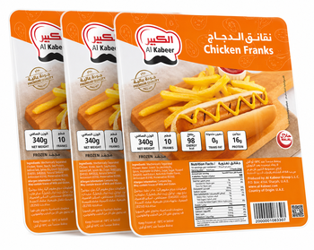 Al Kabeer Chicken Franks 3x340g