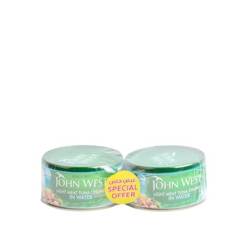 John West Light Meat Tuna Chunks In Water 170g Pack of 2