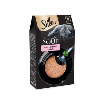 Sheba Soup With Salmon 160g Pack Of 4