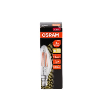 Osram Clear Filament Led Cl B 40 4W Warm White Mini Screw ‎10.8 x 4 x 3.6CM 20g