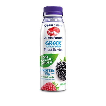 Alain Greek Yogurt Drink Mixed Berry No Added Sugar 280ml
