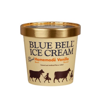 Blue Bell Homemade Vanilla Ice Cream 473ml