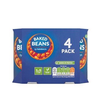 Sainsburys Baked Beans In Tomato Sauce 400g