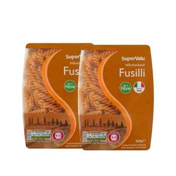 Supervalu  Wholewheat Fusilli 2X500g