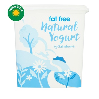 Sainsburys Fat Free Natural Yogurt 1Kg