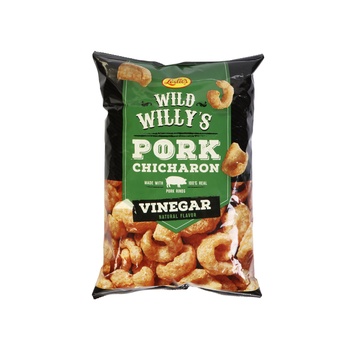 Leslies Wild Willys Chicharon Vinegar Natural Flavor-Pork 90g