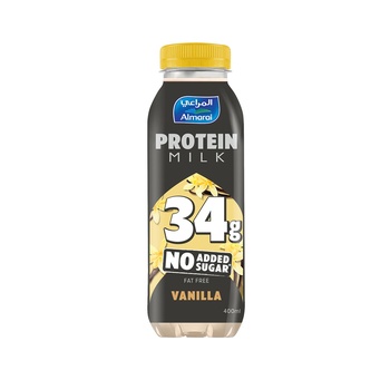 Almarai Protein Milk Vanilla No Added Sugar 400ml