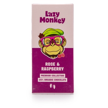 Lazy Monkey Rose & Raspberry Chocolate 100g