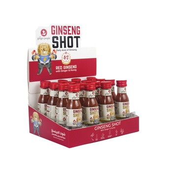 The Ginger People Ginseng Shot Ginger and Honey 16x30ml