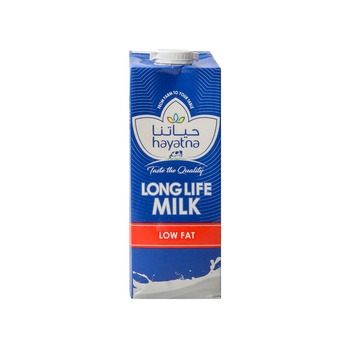 Hayatna UHT Low Fatmllk 1ltr Pack of 4