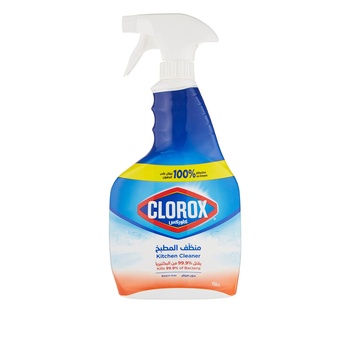 Clorox Kitchen Spray Cleaner 750ml Bleach Free Kills 99.9% of Germs 100% Grease and Grime Remover