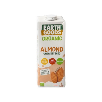 Earth Goods Organic Almondmllk Unsweetened 1ltr