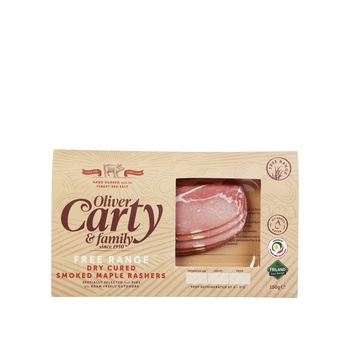 Ocarty Free Range Dry cured Smoked Mapple Rashers 150g