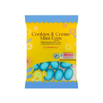 Sainsburys Cookies And Creme Mini Eggs 150g