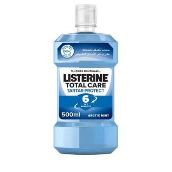 Listerine Total Care Tartar Protect Arctic Mint Flavour Mouthwash 500ml